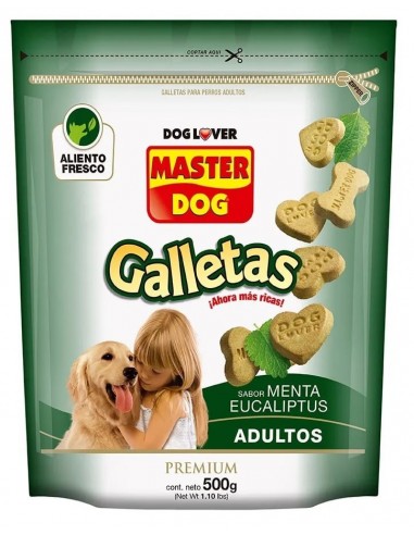 Master Dog Galletas Menta Eucaliptus 500 Grs.