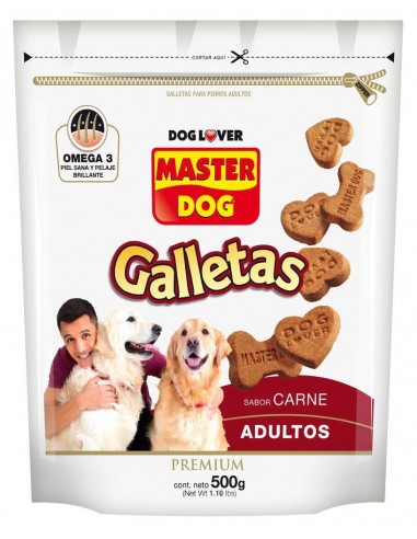 Master Dog Galletas Carne 500 Grs.